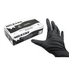 Milkers Black Nitrile Gloves
